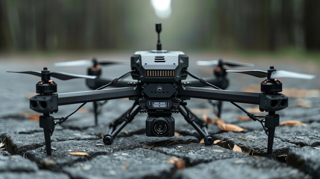 Generated illustration of weapon dron