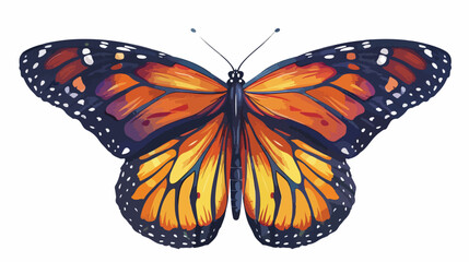 Vector illustration graphic wallpaper of the butterfly.