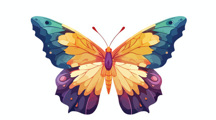 Vector illustration graphic wallpaper of the butterfly.