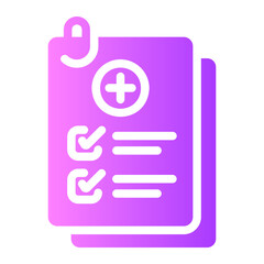 medical report Gradient icon