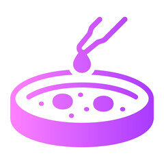 petri dish Gradient icon