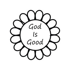 Christian typography design for Tattoo. The message of the Gospel of Jesus Christ. Bible lesson for kids or use as poster, card, flyer or T Shirt