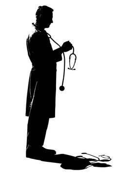 recommend clip art: silhouette of  a doctor