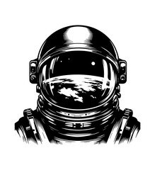 astronaut vector isolated on white background