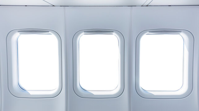 Window of airplane isolated on transparent background Remove png, Clipping Path, pen tool