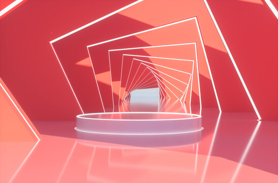 red podium