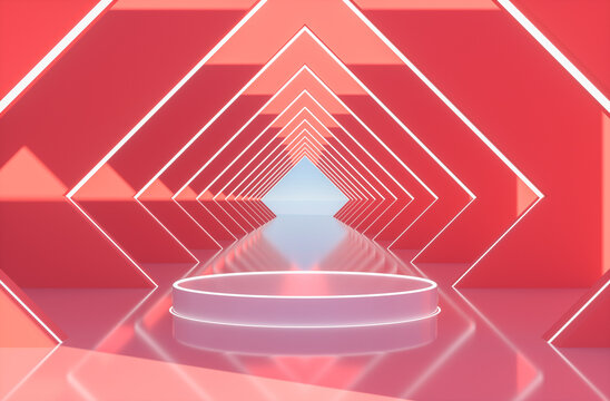 red podium