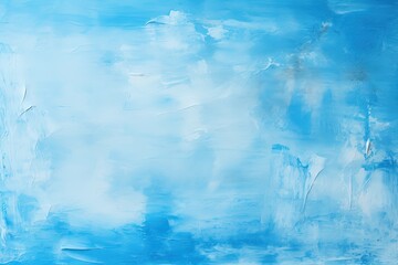 Blue Paint Texture - Abstract Art Background with Brush Strokes and Grey Shades