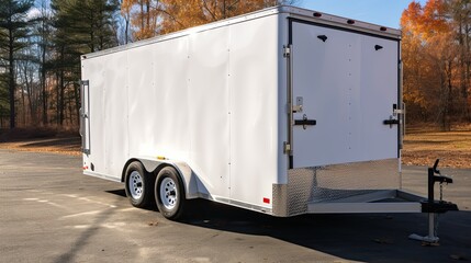 Enclosed Trailer for Hauling Goods with Enhanced Security and Protection