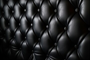 Naklejka premium black, leather, upholstery, close-up, texture, furniture, luxury, design, detail, material, background, sleek