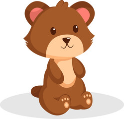 Obraz na płótnie Canvas Bear Character Design Illustration