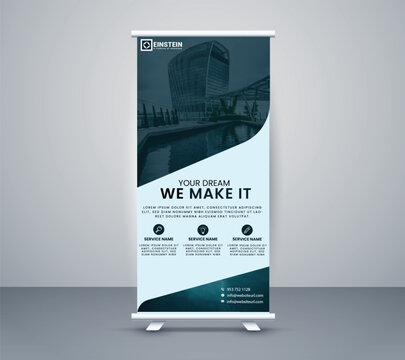 Standee Template, Roll up Banners template for business