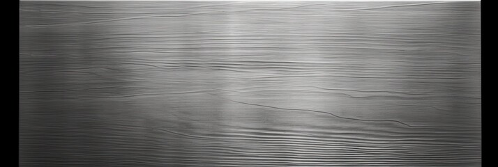 Fototapeta premium Metallic Texture Background. Fine Brushed Wide Metal Steel or Aluminum Plate. Silver Plaque Design for Modern Metallic Panel