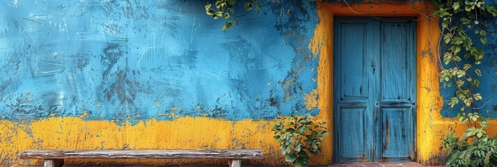Grain Blue Paint Wall Background Textur, HD, Background Wallpaper, Desktop Wallpaper