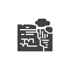 Canyon vector icon