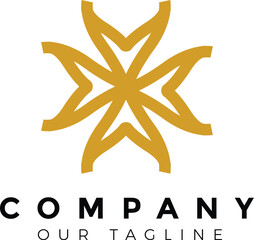 Abstract/elegant/geomatric logo design letter A luxury for company