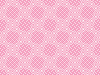The geometric pattern with lines. Seamless vector background. White and pink texture. Graphic modern pattern. Simple lattice graphic design