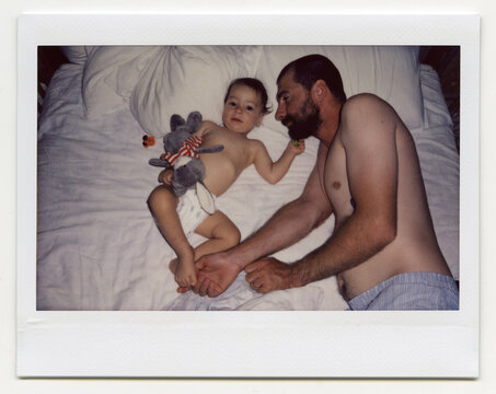 Father And Son Spending Time Together