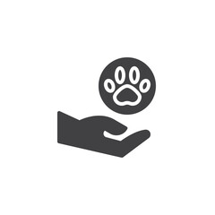 Animals care vector icon
