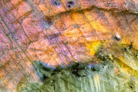 Iridiscent Orange Labradorite  