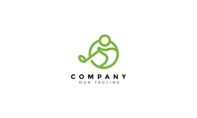 Abstract/elegant/geomatric logo design golf sport with letter O for company