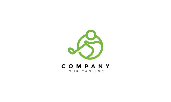 Abstract/elegant/geomatric logo design golf sport with letter O for company