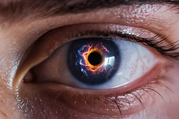Foto op Plexiglas A galaxy inside of an eye © Giuseppe Cammino
