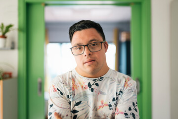 Serious man portrait