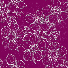 Strawberry seamless pattern. Repeating background with summer fruit. Use for fabric, gift wrap, packaging.