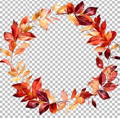 Fall Flower Wreath A Seasonal Celebration of Nature's Beauty Generative AI