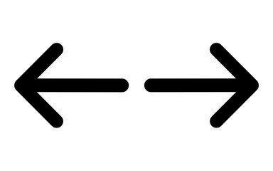 Black icons of right and left arrows