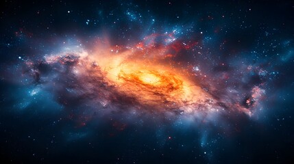 Beautiful galaxy somewhere in deep space. Cosmic wallpaper