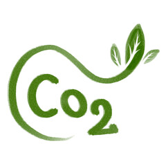 Concept of reducing carbon dioxide emissions by using clean energy and mitigating climate change with flat icon vector illustration. Green environment infographic design for web banner.