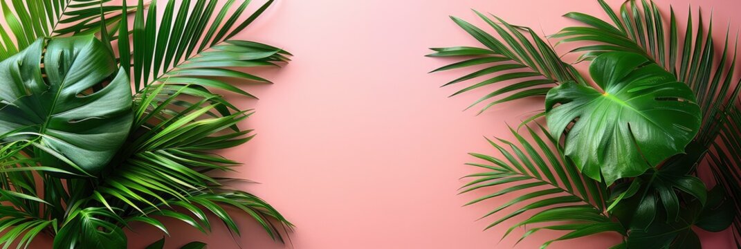 Minimal Tropical Green Palm Leaf, HD, Background Wallpaper, Desktop Wallpaper