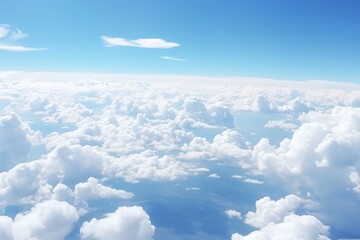 Fototapeta premium clouds and blue sky above clouds