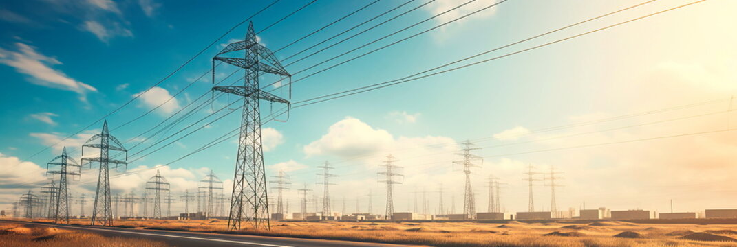 main power lines that transport energy from stations to consumers. Generative AI