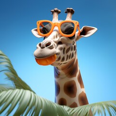 giraffe in the zoo