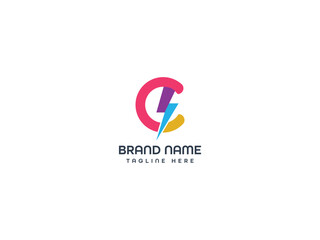 monogram business letter logo design