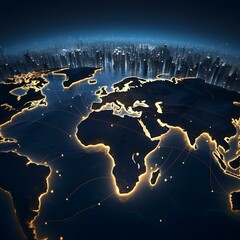 world map and globe