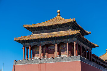 Beijing, China - 03/05/2024: Forbidden City, a palace complex