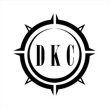 DKC letter design. DKC letter technology logo design on white background. DKC Monogram logo design for entrepreneur and business