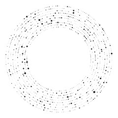 Circle halftone dotted background