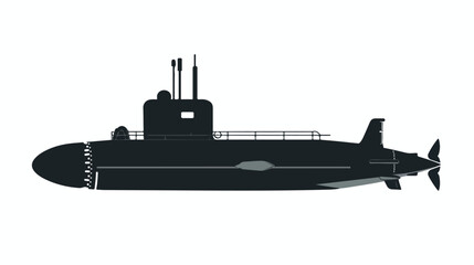 Submarine Icon or Submarine Vector Icon On White background