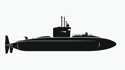 Submarine Icon or Submarine Vector Icon On White background