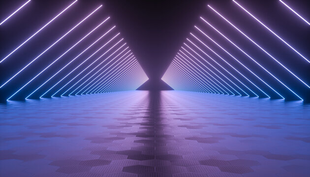 Abstract neon light background