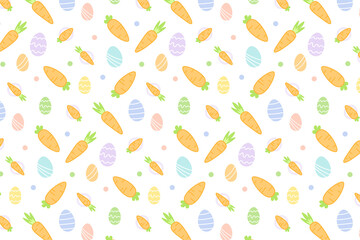 Karotten und Eier, Ostern, Muster, Hintergund