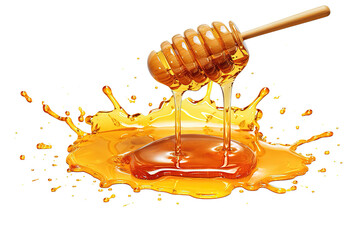 Honey isolated on PNG Background. Generative Ai.