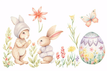 Easter Bunny Giant Colourful Huge Easter Egg Spring Flower