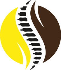 chiropractic vector template logo design