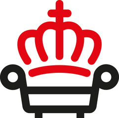 king furniture vector template logo design